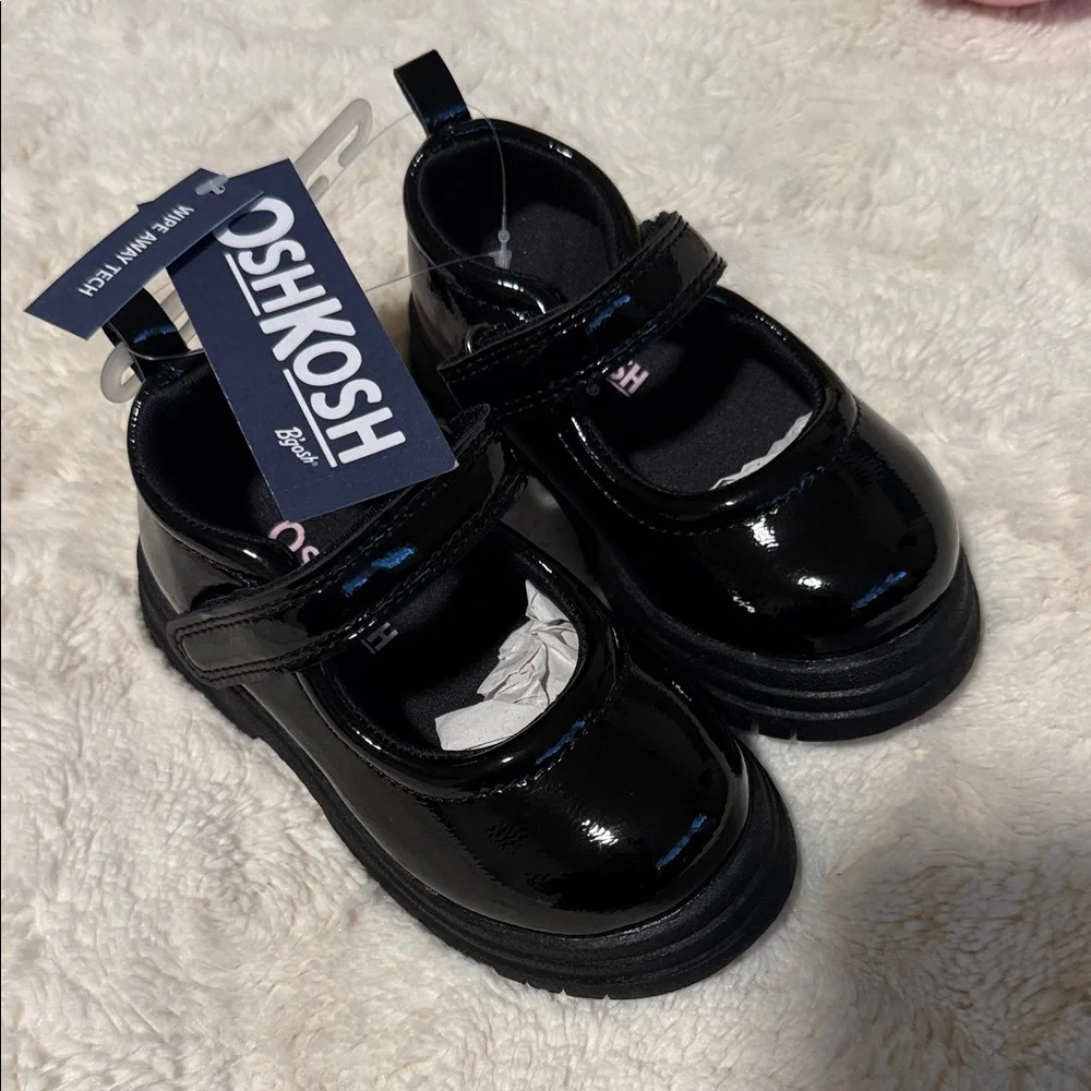 OshKosh B'gosh Black Kids Dress Shoes